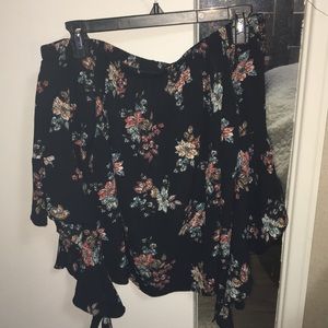 floral off the shoulder top
